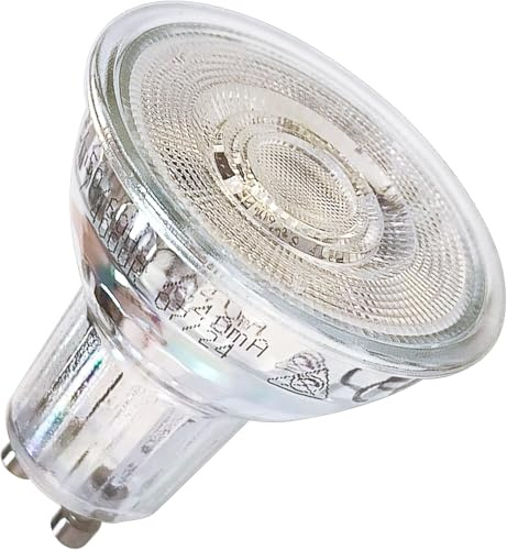 Maxkomfort LED 10er Set GU10 Sockel Leuchtmittel Dimmbar – 5W ersetzt 50W, 230V Spot Lampe, Warmweiß (3000K), 350lm, MR16 Glas Spot, 36° Abstrahlwinkel