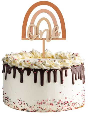 Cake Topper Geburtstag,Happy Birthday Tortendeko,Buchstaben Number Kuchen Deko geburtstag,Cake Decoration aus Holz.Deko 1. Geburtstag Junge und Mädchen,für Kindergeburtstag Decorations Topper-Banner