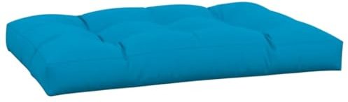 vidaXL Palettenkissen, Palettenpolster für Europaletten, Palettensofa Kissen Indoor Outdoor, Palettenauflage Sitzkissen, Blau Stoff