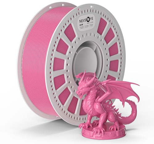 PLA Plus Filament 1.75mm, 3D Drucker Filament PLA+, 1kg Spule, Maßgenauigkeit +/- 0.02mm, passend für die meisten Drucker, verhedderungsfrei für reibungsloses Drucken (Rosa)