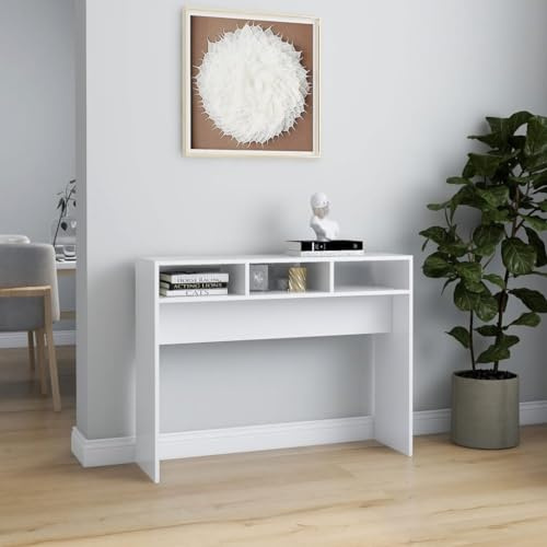 CIOURSTO Tavolo da Console - Arredamento per la Casa Accessori per Mobili Soggiorno Divano Tavolo Laterale Adatto a Soggiorno, Corridoio e Ufficio (105×30×80cm)