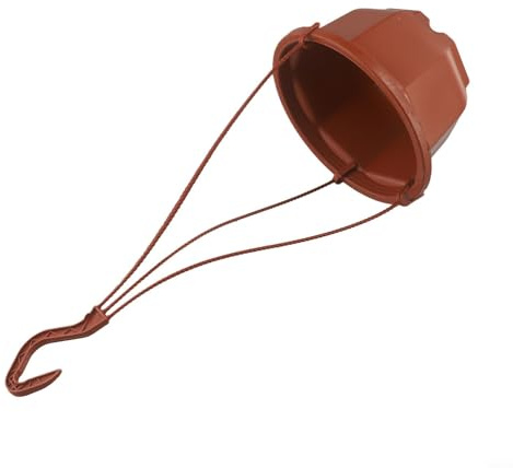 Jardinage facile avec 14 pots de fleurs en plastique à suspendre, parfaits pour les fougères, le lierre et d'autres plantes avec drainage efficace (B)