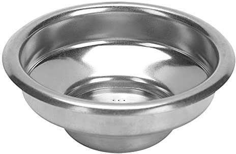 DGLDCSHUAI Cesta de filtro de dosis doble individual de 58 mm, máquina de café semiautomática, filtro de mango sin fondo (Porción individual)