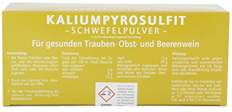 VINA Kaliumpyrosulfit 100x10 Gramm