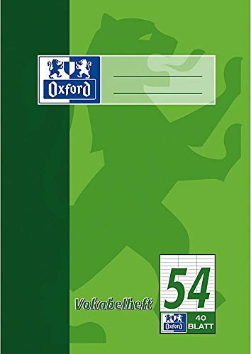 Oxford 100050390 Vokabelheft LIN54 - A5, 40 Blatt, liniert (10er Pack)