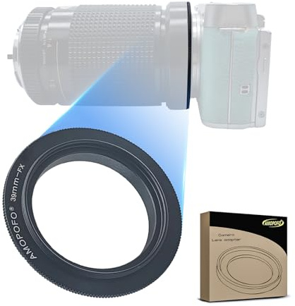 39mm-FX Retroadapter/39 to FX Makro Umkehrring Ring,Kompatibilität für FX X Bajonett Kamera X-A20 X-A10 X-A3 X-A2 X-A1 X-T2,zum umgekehrten Anschrauben eines Objektivs für Makroaufnahmen