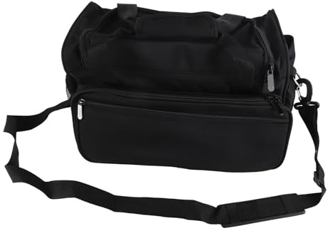 Friseur Werkzeugtasche, Friseurtasche Handtasche, Große Kapazität Tragbar Reisetasche, Friseur Organizer Für Friseurschere Haarschneider, Schere, Trimmer, Friseurbedarf, Schwarz | Hergestellt aus strapazierfähigem Canvas, für Salon und Reisen, mehrere Fächer mit Reißverschluss, leicht zugänglich, vier S