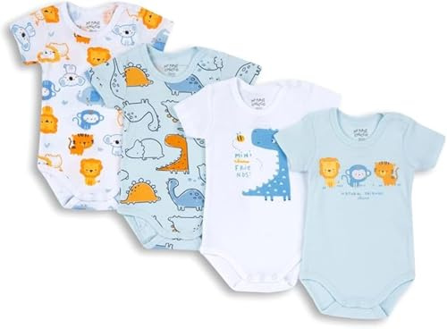 Chicco Bimbo 0-24 Set di 4 Body a Maniche Corte