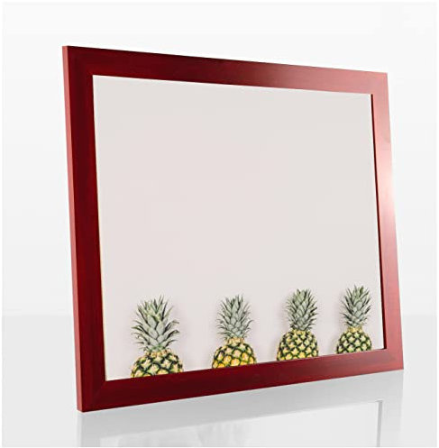 Bonito Slimline Profil Bilderrahmen Posterrahmen 60x80 cm Weinrot Gewischt Dunkelrot 80x60 cm Puzzlerahmen Diamond Painting mit Antireflex Kunstglas
