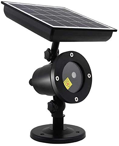 JZlamp Tri-Aroute Luci ad energia solare a LED, luce del proiettore natalizio, riflettori rotanti, natale Paesaggio all'aperto illuminazione decorativa