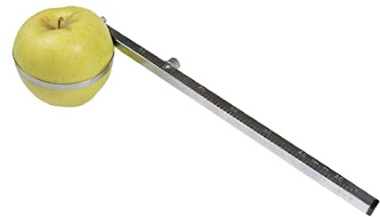 PAMPOLS Calibrador manual de aluminio inoxidable | Para medir fruta y verdura | Calibrador de lazo | Duradero y muy resistente | Calibre: 30-95mm de diámetro