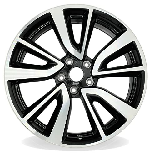 New Single 19 19x7 Inch Wheel for 2017–2020 Nissan Rogue | OEM Design Replacement Alloy Rim | Machined Black | Direct Fit – OE Stock Specs | 62748