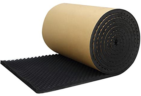HARICSET 5cm Dick Akustikschaumstoff Noppenschaumstoff Akustik Schaumstoff Ideal für Tonstudio, Fernsehzimmer, Kinderzimmer, Büro und Podcast(Color:Schwarz)