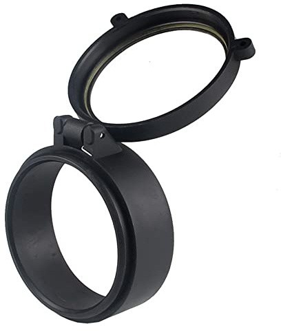 SLOYCA 1pc 30mm-69mm Trasparente Portata del Fucile Copriobiettivo Tattico Flip Up Quick Spring Protezione cap Obiettivo Lense Coperchio for La Caccia (Color : 51mm)