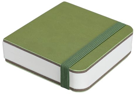 30 Blatt Aquarell Skizzenbuch, 8 X 8 Cm Großes Tragbares Kleines Aquarell Tagebuch, 300 g/m² Weißes Papier Aquarell Notizbuch Zum Malen, Skizzieren, Kritzeln, Schreiben (GREEN)
