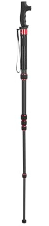 Monopode Extensible en Fiber de Carbone pour Appareil Photo, Bâton de Marche pour Caméra d'action DSLR, Photographie en Plein Air