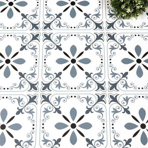 Vinylboden Selbstklebend PVC Bodenbelag Selbstklebende Vinyl-Fliesen Wasserdicht Verschleißfest Geeignet für Badezimmer Küche Wohnzimmer Schlafzimmer 30x30cm 20pcs