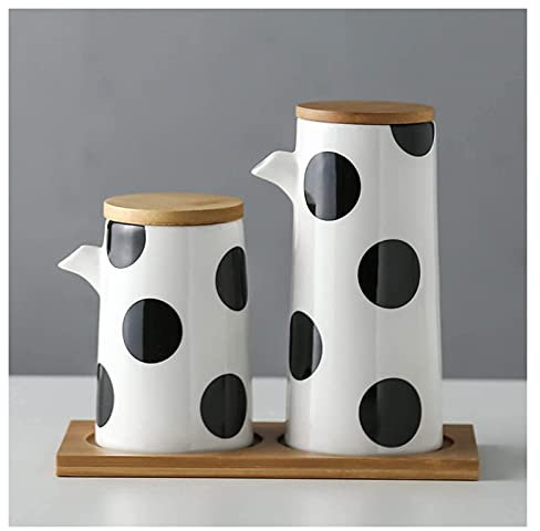 Bidon d'huile Bouteille d'olive ou de vinaigre anti-fuite, bouteille distributrice d'huile d'olive - Bouteilles distributrices d'huile et de vinaigre en céramique avec bouchons en liège - Bouteille d
