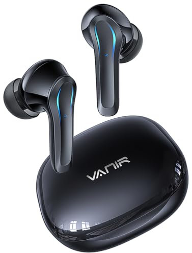 VANIR Auriculares Bluetooth Inalámbricos con Cancelación Inteligente del Ruido con IA, Audífonos Bluetooth con Cancelación de Ruido, 30 Horas, música Mejorada con Controlador de 13 mm