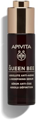 Apivita Queen Bee Absolute Anti-Aging & Redefining Serum 30ml - Facial Serum with Controlled-Release Royal Jelly, Propolis, Honey | Flash Lifting Effect, Wrinkles, Firmness, Lifted Facial Contour