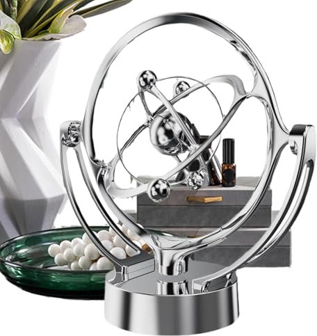 Gmokluytw Perpetual Motion Desk Toy - Kinetic Art Physics Gadget, Perpetual Motion Device for Desk Decor | Science-Themed Educational Toy | Tabletop Display for Men, Women and Kids