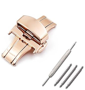 AXTGBHL Orologio in pelle con accessori for orologi da uomo Adatto for cinturino Tissot T035 macchinari in pelle 1853 Adatto for mappa cool Cintura da uomo e da donna Lee Lock(Rose gold buckle,20mmBUC