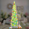 Yallmie 59Inch Easter Tree With Lights Battery Operated, 5M Warm Light String, 20 Eggs, 1.5m Tall, PVC & Metal, Spring Season, Bonsai Type, Stand Base