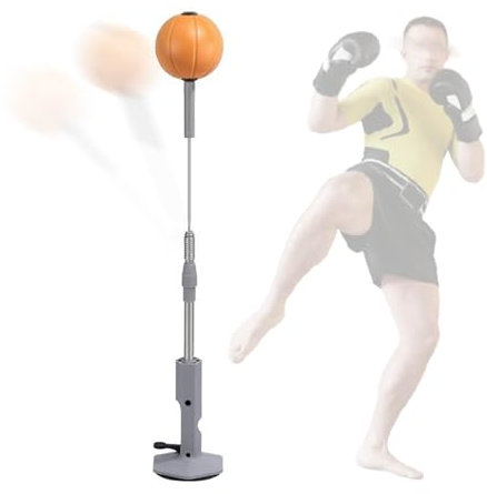 MBBTAG Punchingball Mit Ständer Fitness Boxsack Punchingball Set Leicht und Tragbar Standboxsack Punchingball Punchingball Erwachsene Saugnapffixierung Stress Abbauen Höhenverstellbar(Orange(B))