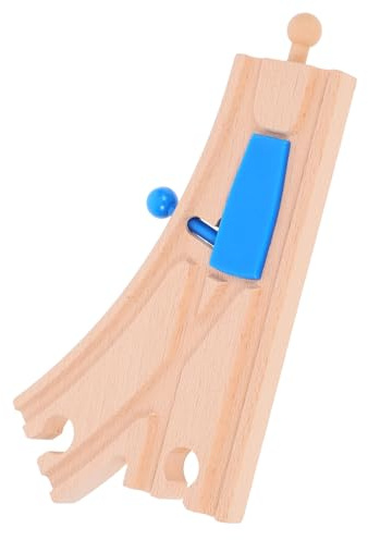 HOMOBABE Holzeisenbahnschienen Für Junge Mädchen DIY-Spielzeug Aus Holz Erweiterungsgleis Für Holzeisenbahn Schienen Bauen Holzeisenbahnschienenblöcke Zum Spielen