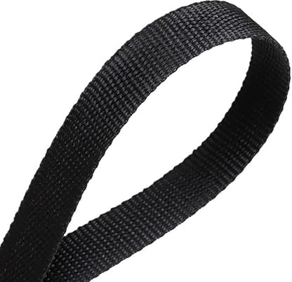 Manchon de câble tressé thermorétractable de 1 mètre, 6/8/10/12mm, isolation, gaine de fil ignifuge, Protection, organisateur de ligne automatique en PET(Black,Inner diameter 10mm)