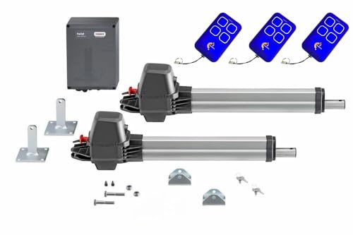 SOMMER Twist M Torantrieb-Set 2-flügelig – Drehtor-Antrieb bis 2,5 m Flügelbreite, inkl. 3× Tor Control TC4 Fernbedienungen, Funkempfänger & Steuerung – hohe Sicherheit & Komfort