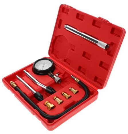 Beatifufu Kit de Comprobador de Compresión para Reparaciones Precisas y Cuerpo de Aleación de Aluminio Diseño Fácil de Usar para Automóviles y Motocicletas