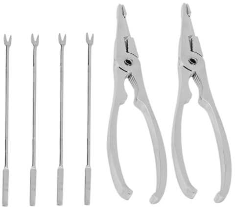 DIYEAH Juego De 6 Herramientas para Mariscos Acero Inoxidable 304 Incluye Tenedores Y Cascanueces para Cangrejo Langosta Y Frutos Secos Accesorios De Cocina Plateados