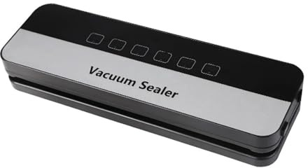Selladora al vacío de alimentos, Máquina De Envasado Al Vacío, Sellado Alimentos Cocina Para Botón Táctil Húmedo Seco, Cortador Incorporado Con