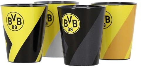 Dortmund Schnapsglas 4er-Set Borussia schwarzgelb | Glas | BVB 09