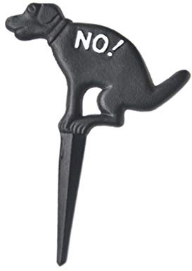 Kein Hundeklo Schild Eisen Hundehaufen Steckschild Verbotsschild Hinweisschild Hunde Verboten Schwarz Gartenschilder Vorgarten Hof Rasen Park Blumenbeet Gartendeko Stecker