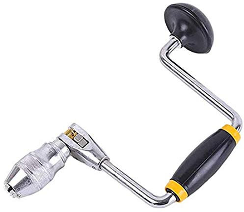 Taladro De Mano Carpinteros, Herramienta De Perforación De Braces De Bits De Bits De Balanceo, Taladro Manual De Manivela, Para Madera De Acrílico De Plástico, 10 Pulgadas