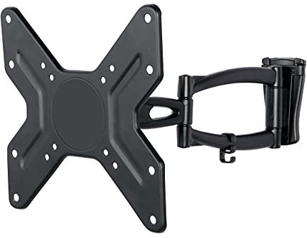 TM Electron TMSLC263 Soporte Giratorio Universal con Brazo Doble para monitores o televisores LED, OLED, LCD, Plasma de 10 hasta 32, separación 78-330mm, máx. 15Kg, VESA 200x200, Nivel de Burbuja