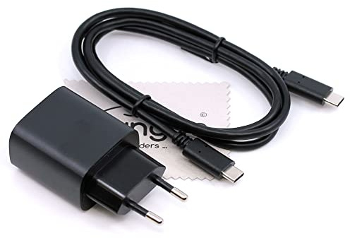 USB-C Ladekabel 20W für Nokia 3.4 5.3 5.4 6.2 G10 G20 G50 mit mungoo Tuch | USB-C, 20W, für Nokia 3.4/5.1 Plus/5.3/5.4/6.2/7/7.1/7.2/8/8.1/8.3/9/G10/G11/G20/G21/G22/G50/G60 5G/T20, mit mungoo Tuch