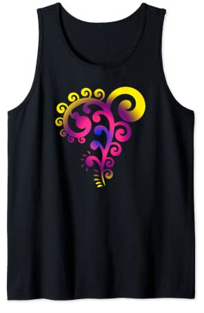 Polynesien Maori Koru Tattoo Spirale Farn Glück Neuseeland Tank Top