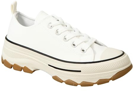 IVACHY Womens Sneakers Ladies High and Low Top Chunky Platform Wedge Trainers Walk Casual Daily Wear Comfy Shoes Size UK
