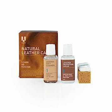 ReWu Uniters Midi Natural Leather Care - Set di pulizia in pelle naturale e anilina, per la cura della pelle
