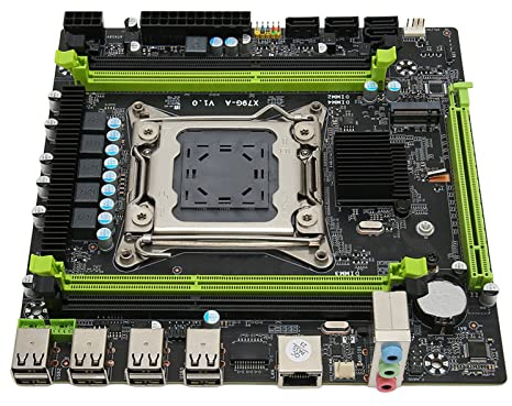 Elprico Carte Mère de Jeu avec Prise en NVME M.2, Carte Mère de Bureau DDR3, Compatible Xeon E5 V1 V2 et I7