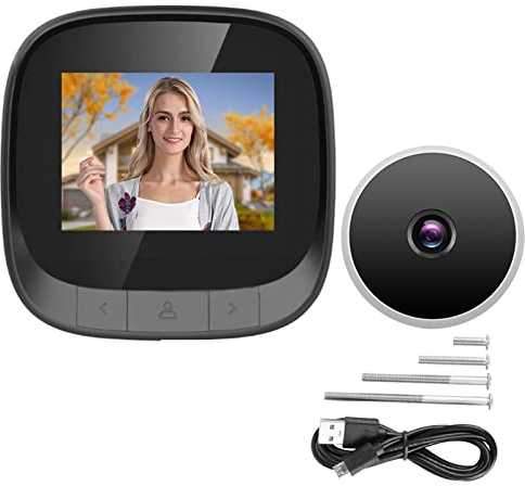 Judas De Porte, Visionneuse De Porte Visuelle Intelligente 2,4 Pouces Judas Vidéo Numérique Caméra De Surveillance des Yeux De Sécurité