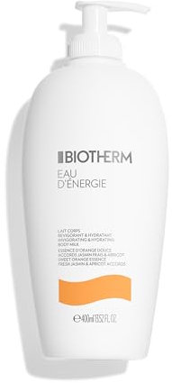Biotherm Eau d'Énergie Bodylotion mit Life Plankton, Aprikosenöl und Olivenöl, Körperlotion für intensive Feuchtigkeitspflege, Körperpflege für alle Hauttypen, 400 ml