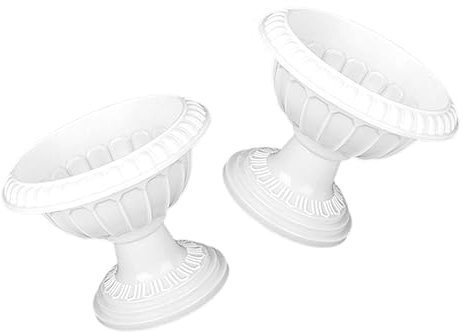 BESPORTBLE 2St Römischer Blumentopf im europäischen Stil Römischen blumentopf Urne Geschenke für den einzug künstliche geranien Vase Gartenblumentopf aus Kunststoff griechischer Pflanzer Rom