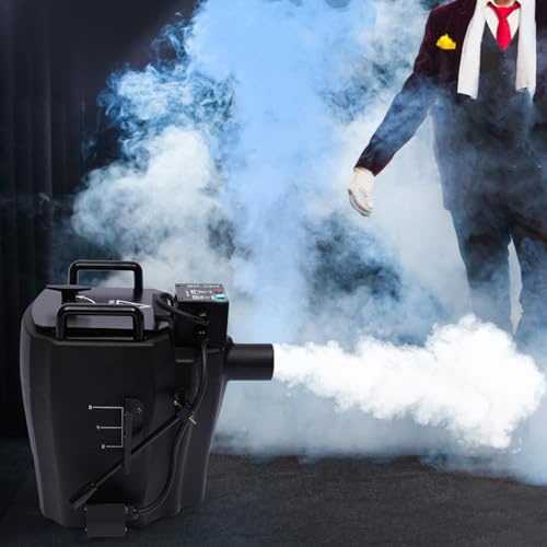 Nebelmaschine nebelmaschinen, 3500W Bodennebelmaschine DJ Bühnen Dry Ice Machine Fogger Effektmaschine, 1614ft² Rauchabdeckung, Leiser Smoke Machine für Indoor Outdoor Hochzeit Party