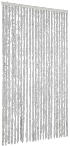 vidaXL Fliegenvorhang Grau 100x220 cm Chenille