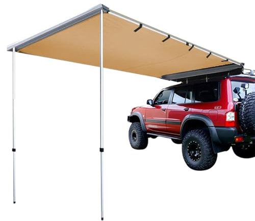 Vorzelt Wohnwagen Ausziehbare Auto Markise, 200x250cm Sonnensegel Wasserdicht Seitenmarkise 420D Oxford-Stoff,Wetterfestes UV50+ ,für Camping Familientreffen Ausflüge ( Size : 200x300cm/6.56x9.84ft )
