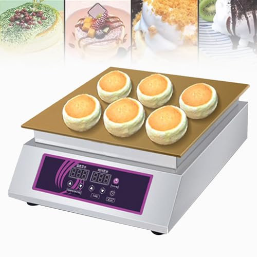 Piastra elettrica commerciale per pancake, macchina per souffle, Dorayaki Baker, macchina per fare muffin con piastra riscaldante in rame, per cucina domestica, ristorante, panetteria,SingleHead